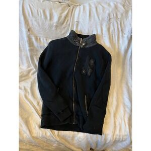 7676 Private Blue Members Club Zip Up Sweater Womans XXL